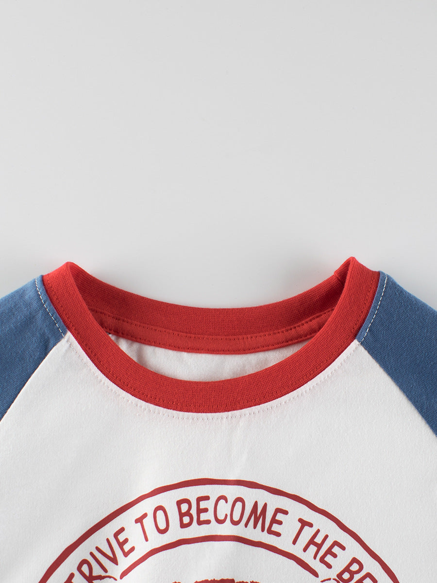 Arrival Kids Tiger Print Crew Neck Long Sleeves Color Patchwork Sweatshirt, MyKids-USA®, Baby & Toddler Outerwear, MyKids-USA -  -  -  -  -  -  - 