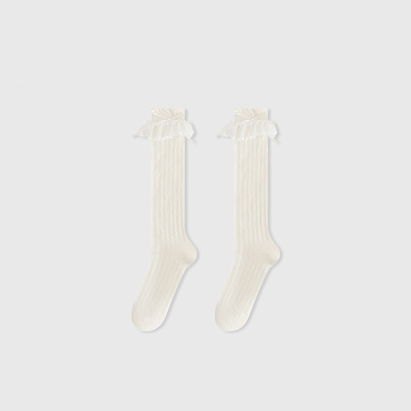 Summer and Spring Baby Kids Girls Breathable Lace Decorated Stockings