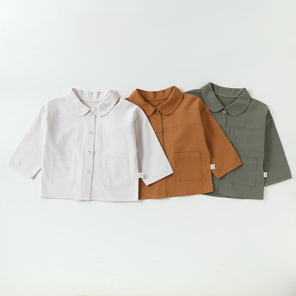 Arrival Spring Baby Kids Unisex Solid Color Shirt, MyKids-USA®, Shirts, MyKids-USA -  -  -  -  -  -  - .