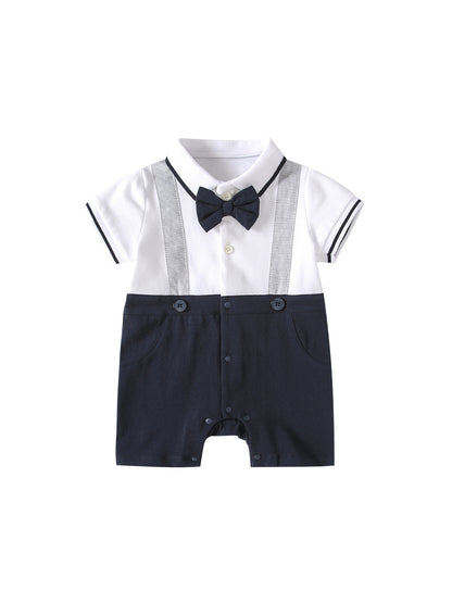 Summer Arrival Baby Boys Short Sleeves Color Patchwork Single Breasted Rompers Bodysuits, MyKids-USA®, Baby & Children's One-Pieces, MyKids-USA -  -  -  -  -  -  - .