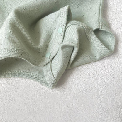 Autumn Arrival Baby Girls Long Sleeves Hollow-out Pattern Bodysuit