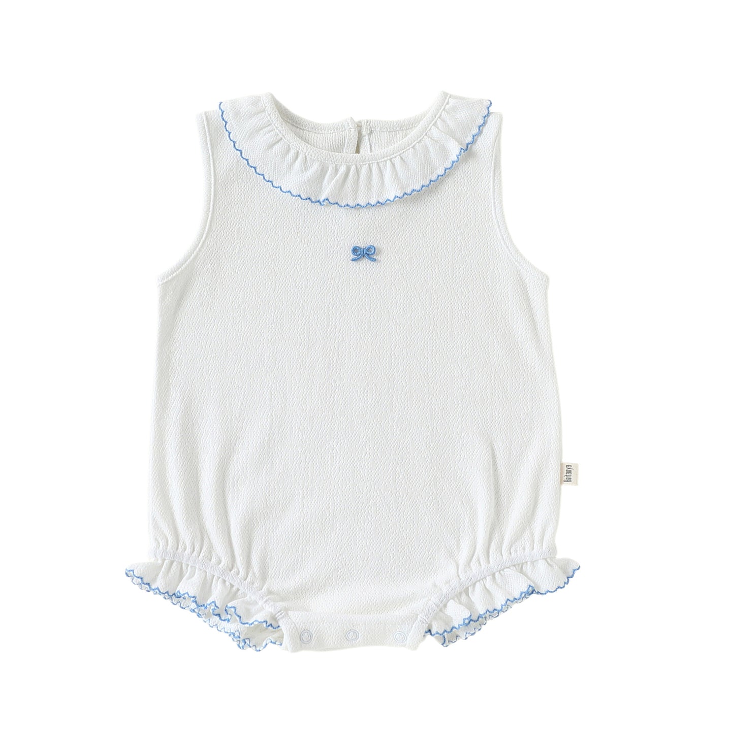 Summer Arrival Baby Girls Sleeveless Butterfly-bow Pattern Bodysuit