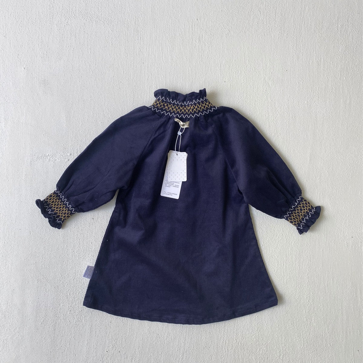 MyKids-USA® Autumn Arrival Baby Kids Girls Princess Long Sleeves Vintage Embroidery Dress