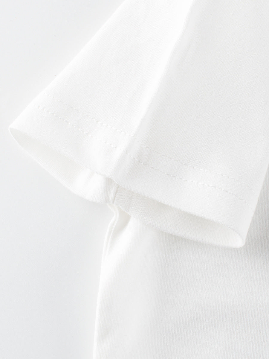 Summer Animals Cartoon Print Girls’ T-Shirt in European and American Style, MyKids-USA®, Baby & Toddler Tops, MyKids-USA -  -  -  -  -  -  - 