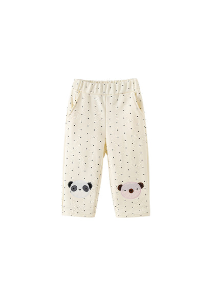 MyKids-USA® Arrival Autumn Dots and Cartoon Pattern Pants for Girls