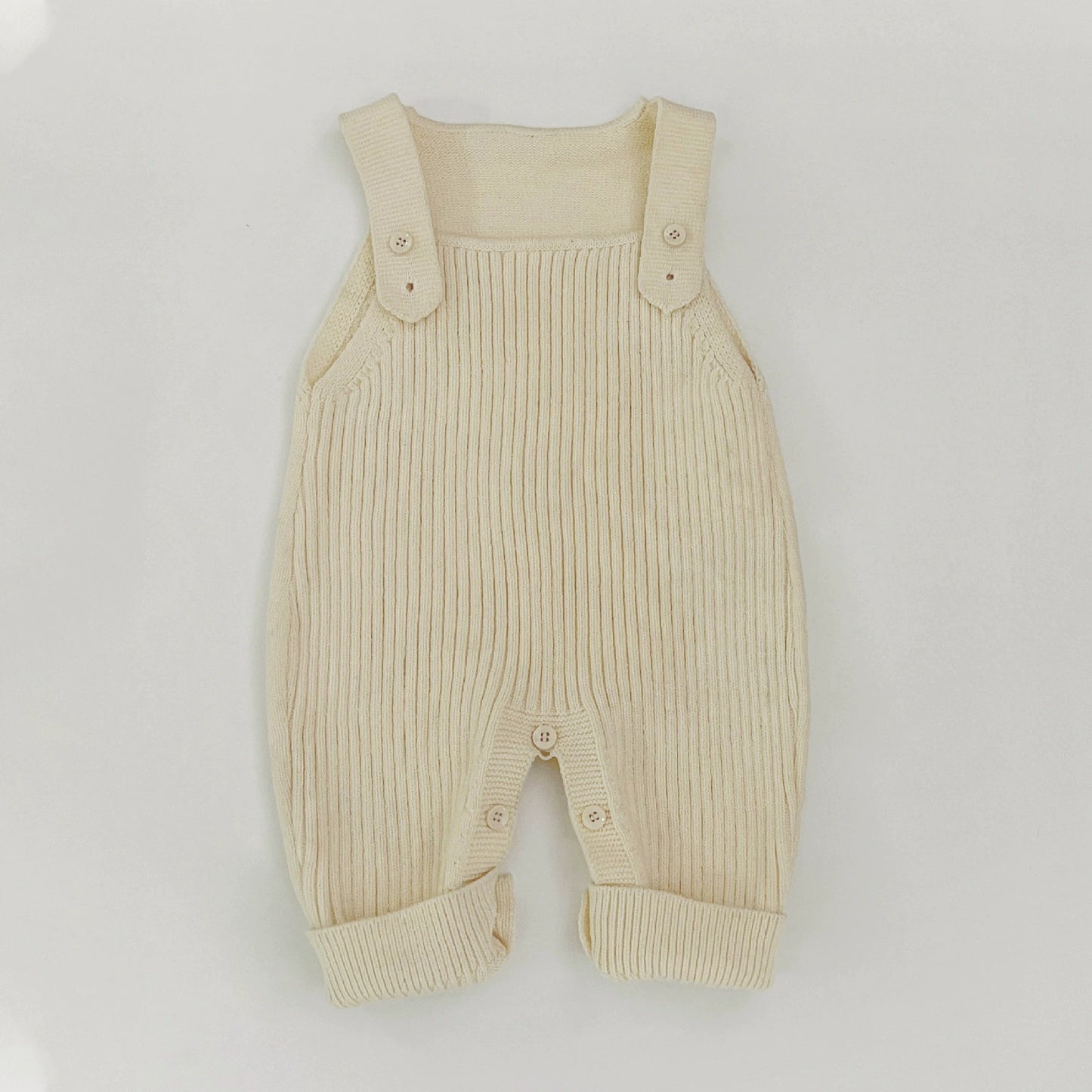 Spring Arrival Baby Unisex Sleeveless Simple Solid Color Knitted Strap Rompers Overalls, MyKids-USA®, Baby One-Pieces, MyKids-USA - Size/Age - 66 (3-6M) - Color - Apricot -  -  - TR2503062243-E