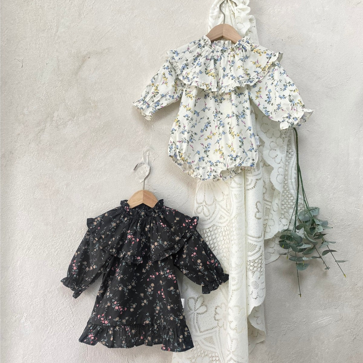 MyKids-USA® Autumn Arrival Baby Long Sleeves Cute Flowers Printed Dress