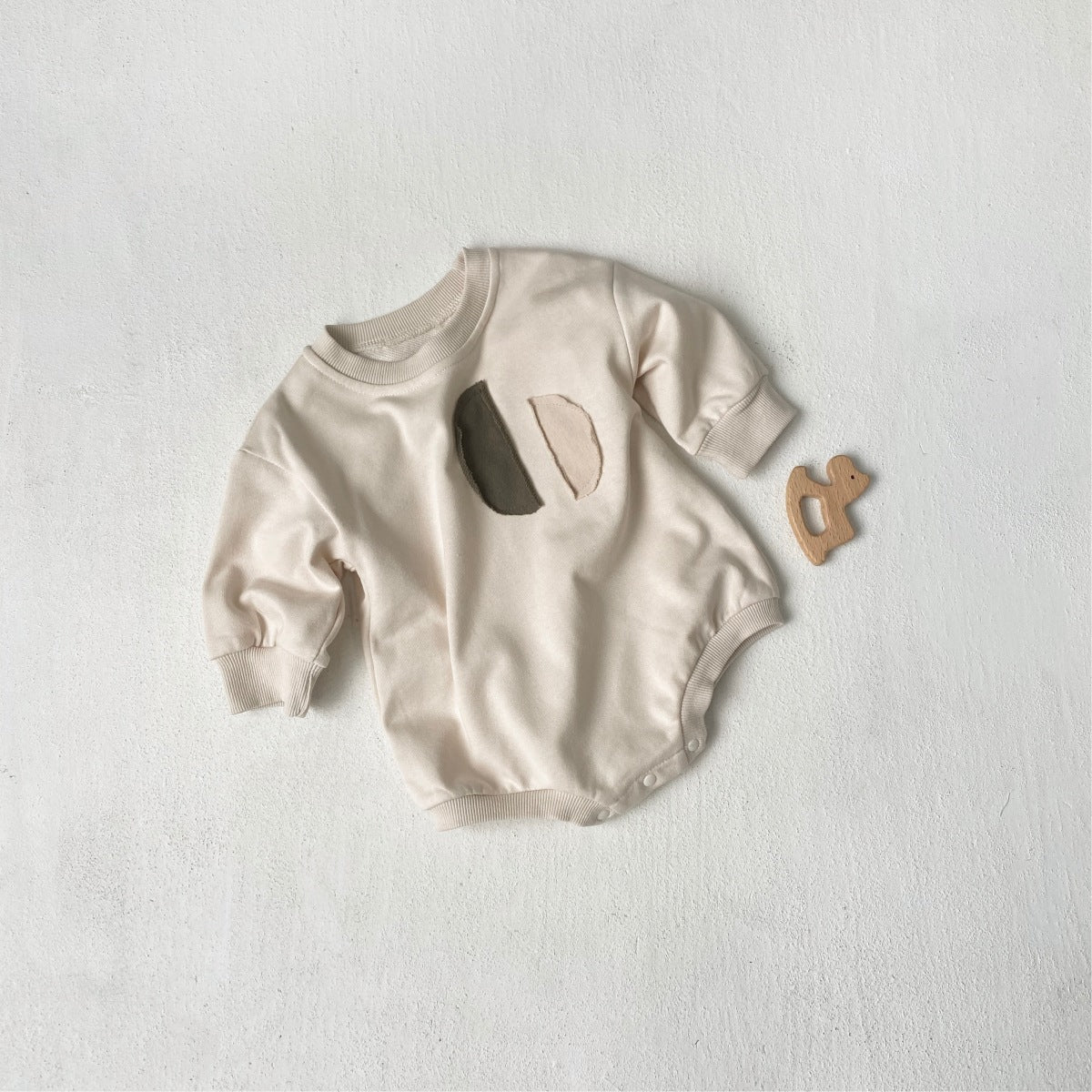 MyKids-USA® Autumn Arrival Baby Kids Long Sleeves Retro Patchwork Pattern Bodysuit