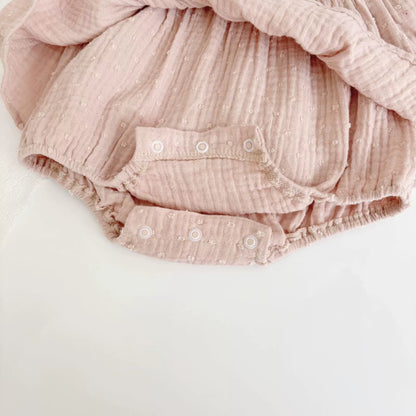 Summer Arrival Baby Girls Cute Pink Fly Sleeves Flowers Embroidery Lace Decorated Onesies, MyKids-USA®, Baby One-Pieces, MyKids-USA -  -  -  -  -  -  - 