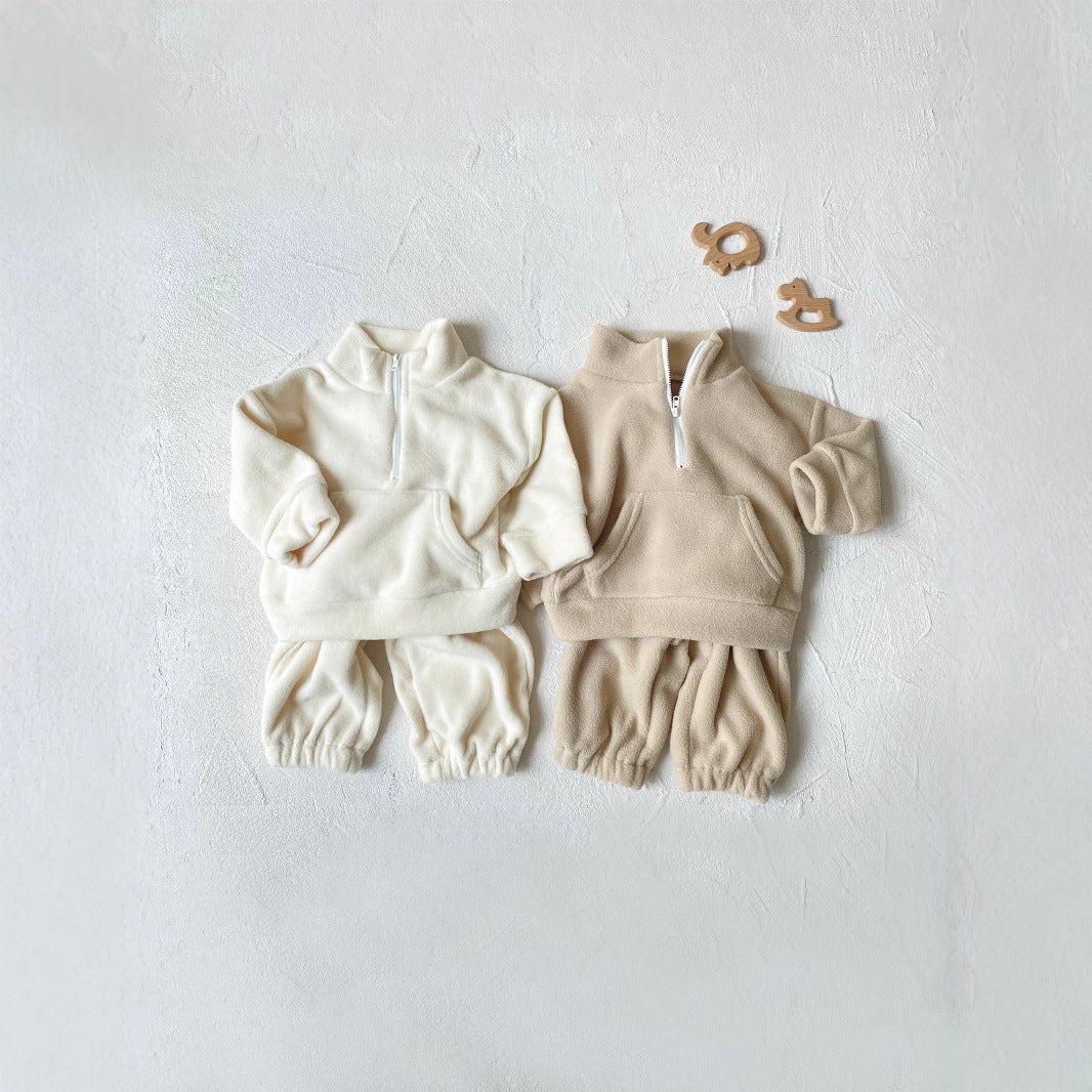 Winter and Spring Baby Kids Unisex Long Sleeves Casual Solid Color Pullover and Pants Clothing Set, MyKids-USA®, Baby & Toddler Outfits, MyKids-USA -  -  -  -  -  -  - .