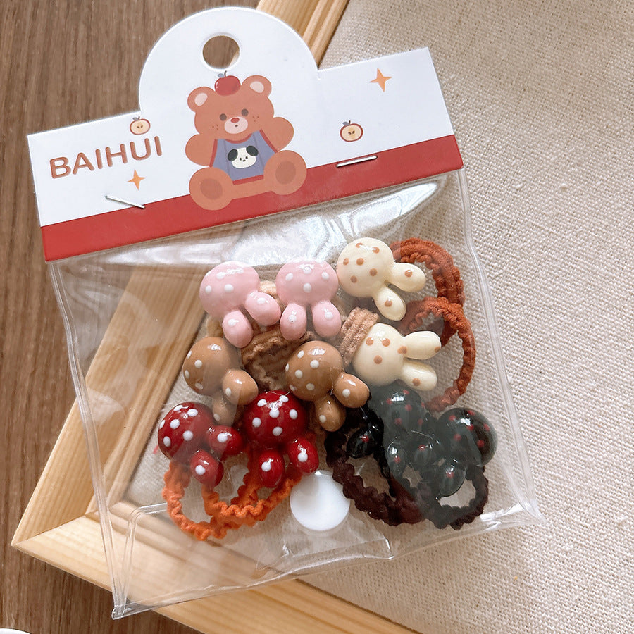 Collection of Versatile Cute Cartoon Small Children’s Star Hair Clip and Lace Baby Headband, MyKids-USA®, Hair Pins, Claws & Clips, MyKids-USA - Size/Age - Average Size (0-12Y） - Color - Grey -  -  - TR2411201359-E.