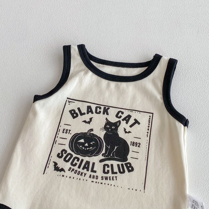 Summer Arrival Baby Unisex Cartoon Pattern Sleeveless Onesies, MyKids-USA®, Bodysuits, MyKids-USA -  -  -  -  -  -  - 