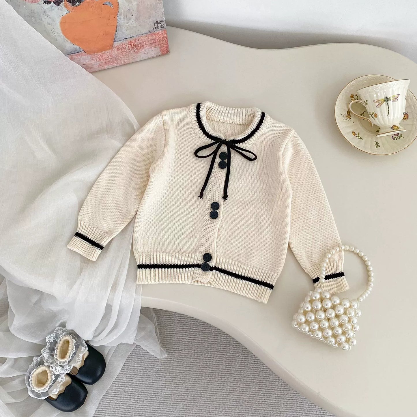 Spring and Autumn Kids Girls Color Patchwork Long Sleeves Cardigan and Pants Clothing Set, MyKids-USA®, Baby & Toddler Outfits, MyKids-USA -  -  -  -  -  -  - 