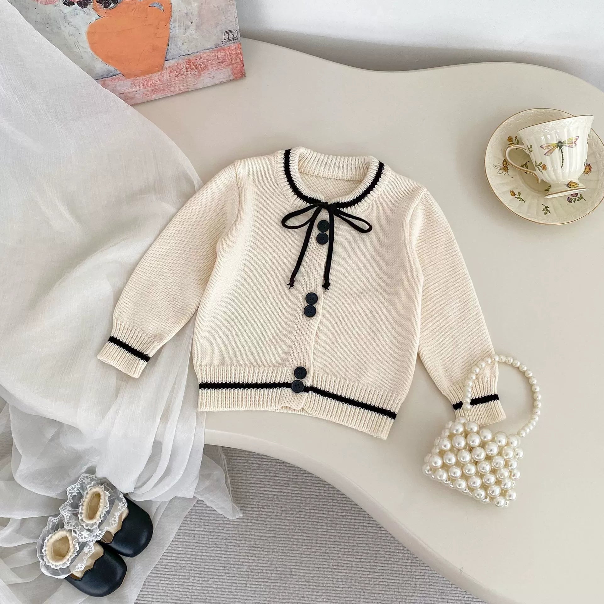 Spring and Autumn Kids Girls Color Patchwork Long Sleeves Cardigan and Pants Clothing Set, MyKids-USA®, Baby & Toddler Outfits, MyKids-USA -  -  -  -  -  -  - 