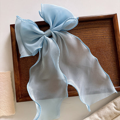 Collection of Butterfly-bow Decorated Hair Clips, MyKids-USA®, Hair Pins, Claws & Clips, MyKids-USA - Size/Age - Average Size (4-10Y) - Color - Blue -  -  - TR2601061422-B.