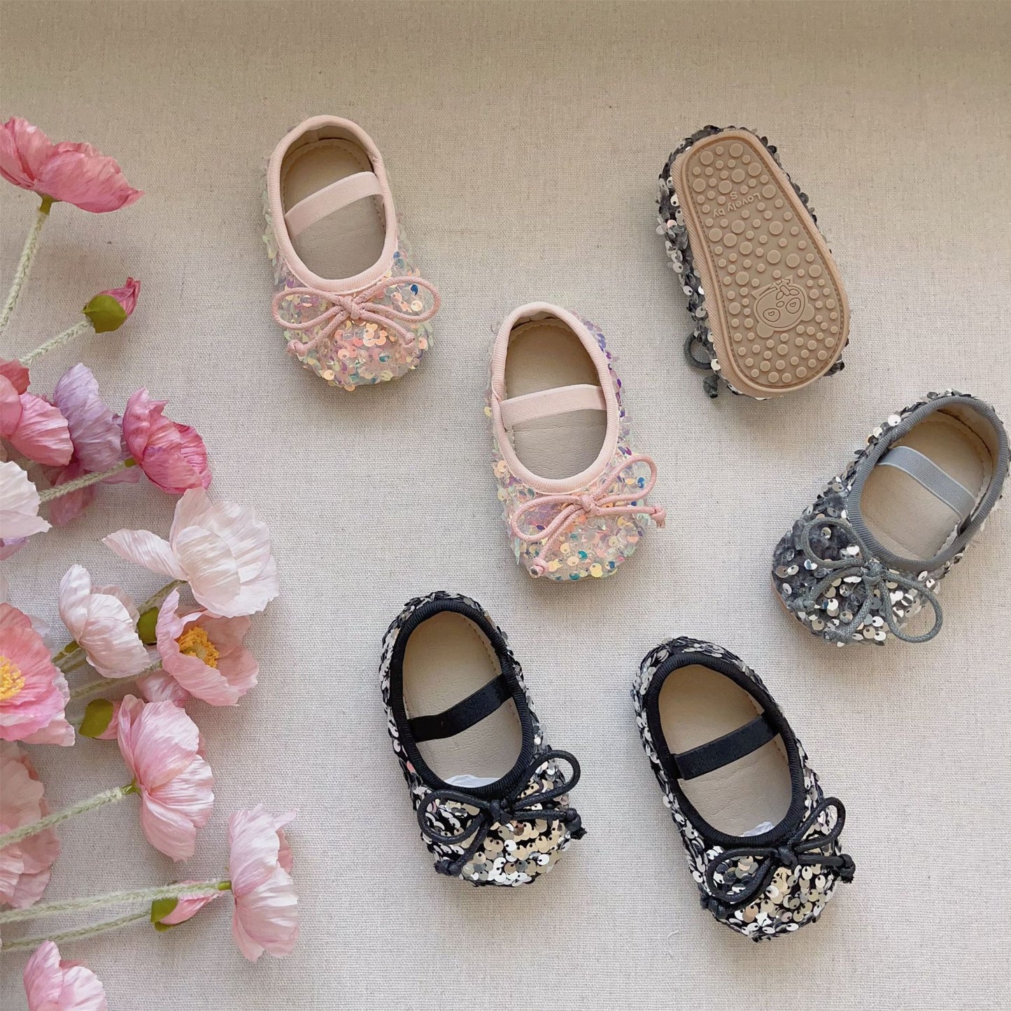 Autumn Baby Girl Sequin Design Toddler Soft-Sole Anti-slip Walking Shoes, MyKids-USA®, Baby & Toddler Shoes, MyKids-USA -  -  -  -  -  -  - 