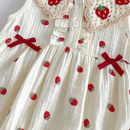 Arrival Summer Baby Kids Girls Sleeveless Fruits Pattern Bodysuit