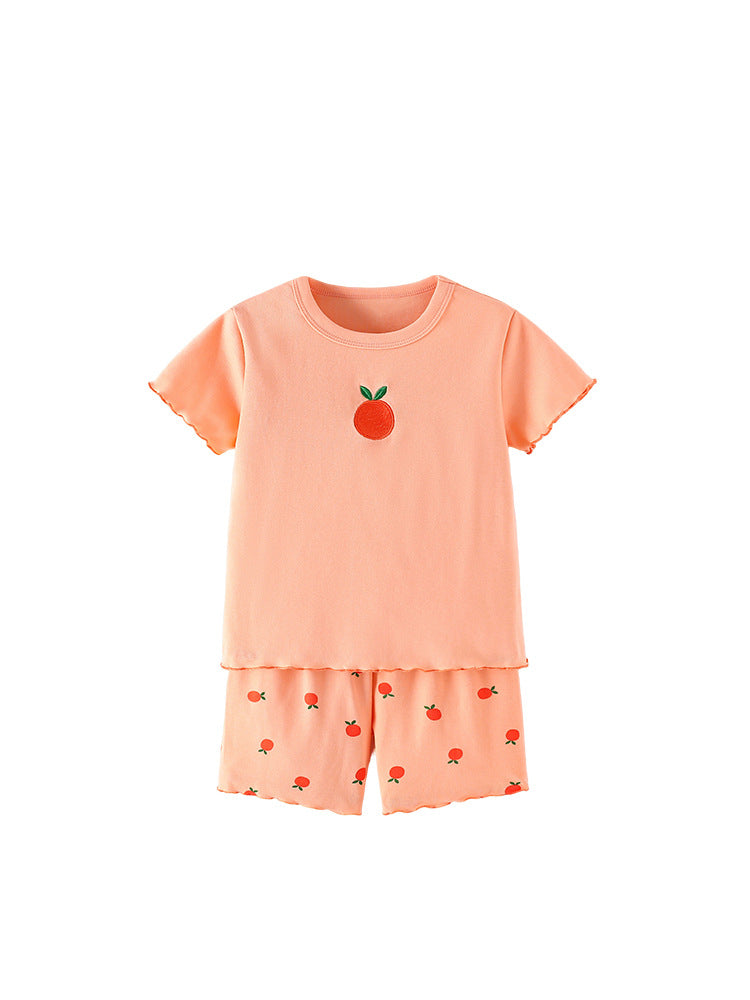 Arrival Summer Baby Kids Girls Short Sleeves Apple Pattern T-shirt and Shorts Clothing Set, MyKids-USA®, Baby & Children's Outfits, MyKids-USA -  -  -  -  -  -  - .