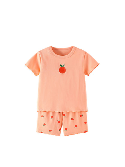 Arrival Summer Baby Kids Girls Short Sleeves Apple Pattern T-shirt and Shorts Clothing Set, MyKids-USA®, Baby & Children's Outfits, MyKids-USA -  -  -  -  -  -  - .