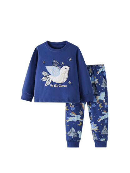 MyKids-USA® Winter Autumn Baby Kids Cartoon Pattern Long Sleeves Sweatshirt and Pants Clothing Set