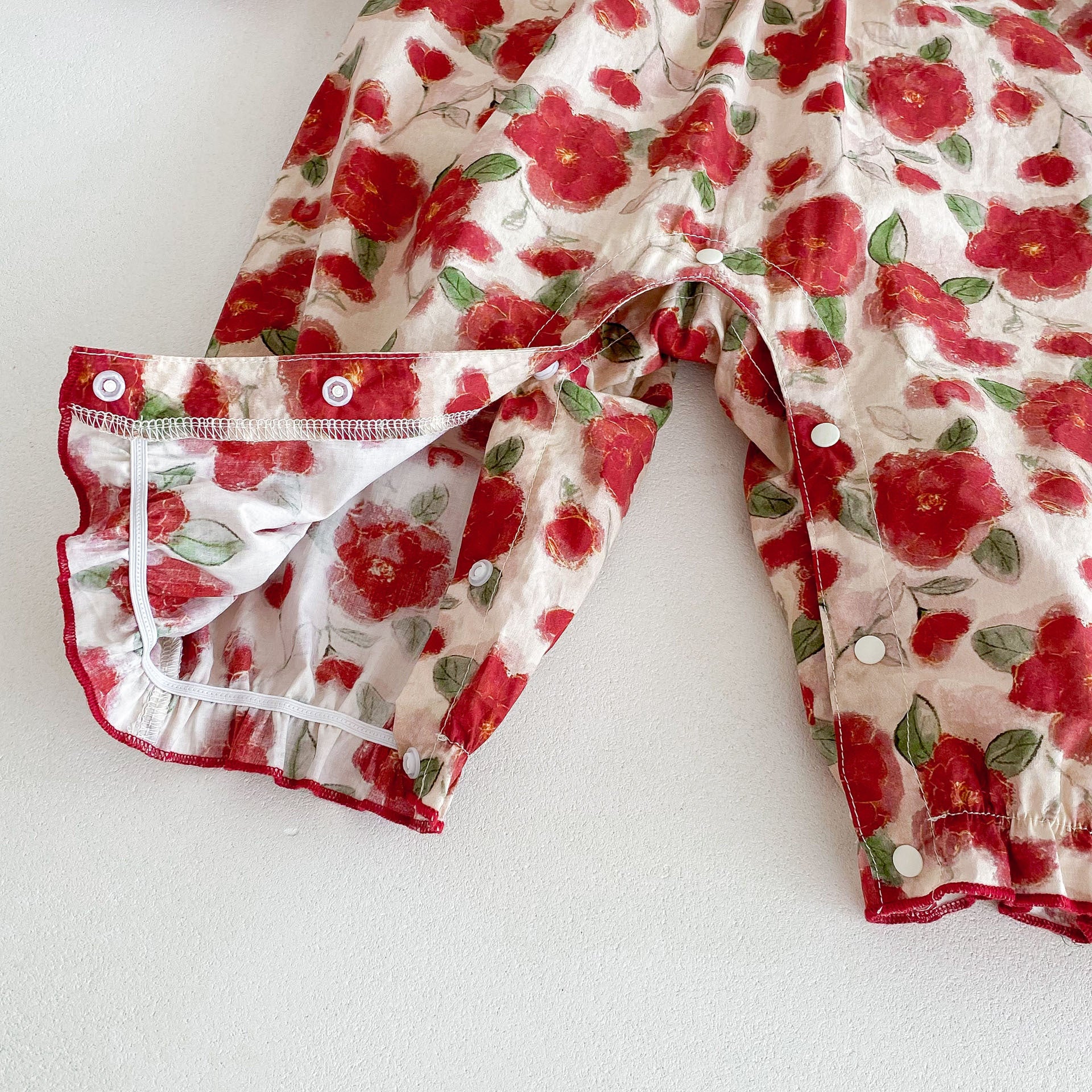 Autumn Arrival Baby Girls Long Sleeves Floral Print Romper Bodysuits, MyKids-USA®, Baby One-Pieces, MyKids-USA -  -  -  -  -  -  - 