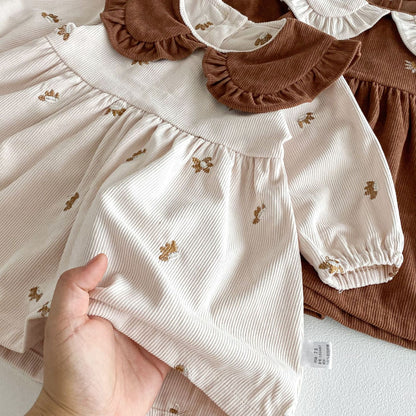 Autumn Hot Selling Baby Kids Girls Princess Long Sleeves Flowers Embroidered Pattern Dress, MyKids-USA®, Baby & Toddler Dresses, MyKids-USA -  -  -  -  -  -  - 