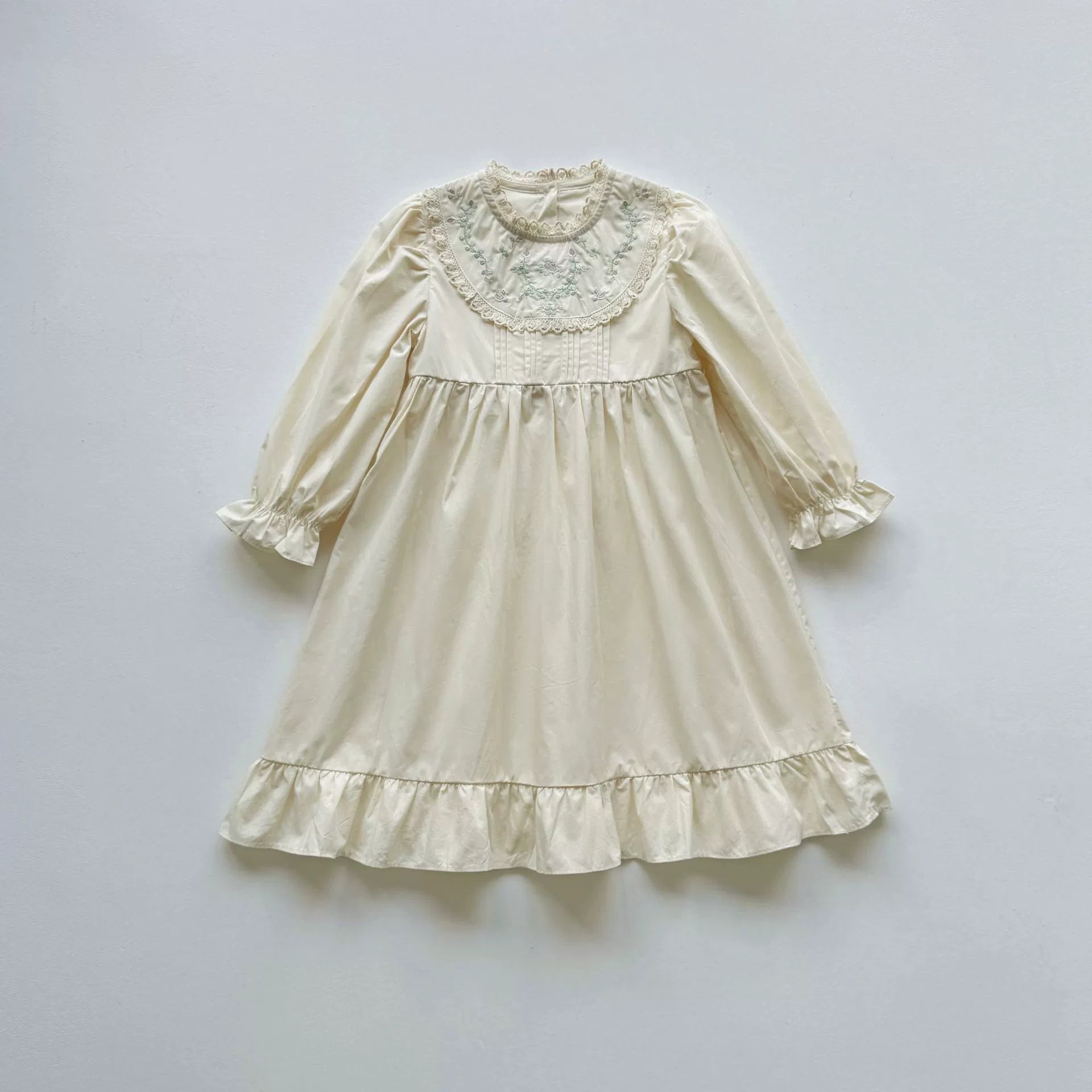 Autumn Arrival Baby Kids Girls Flowers Embroidery Pattern Long Sleeves Dress, MyKids-USA®, Baby & Toddler Dresses, MyKids-USA -  -  -  -  -  -  - 