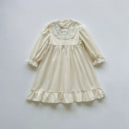 Autumn Arrival Baby Kids Girls Flowers Embroidery Pattern Long Sleeves Dress, MyKids-USA®, Baby & Toddler Dresses, MyKids-USA -  -  -  -  -  -  - 