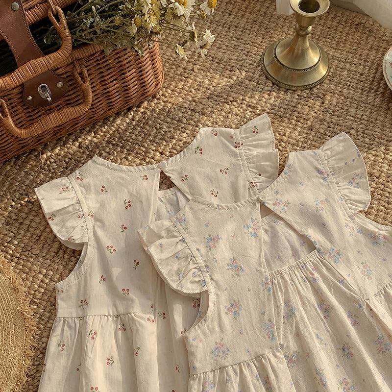 Summer Arrival Baby Girls Fly Sleeves Floral Pattern Dress, MyKids-USA®, Baby & Children's Dresses, MyKids-USA -  -  -  -  -  -  - .