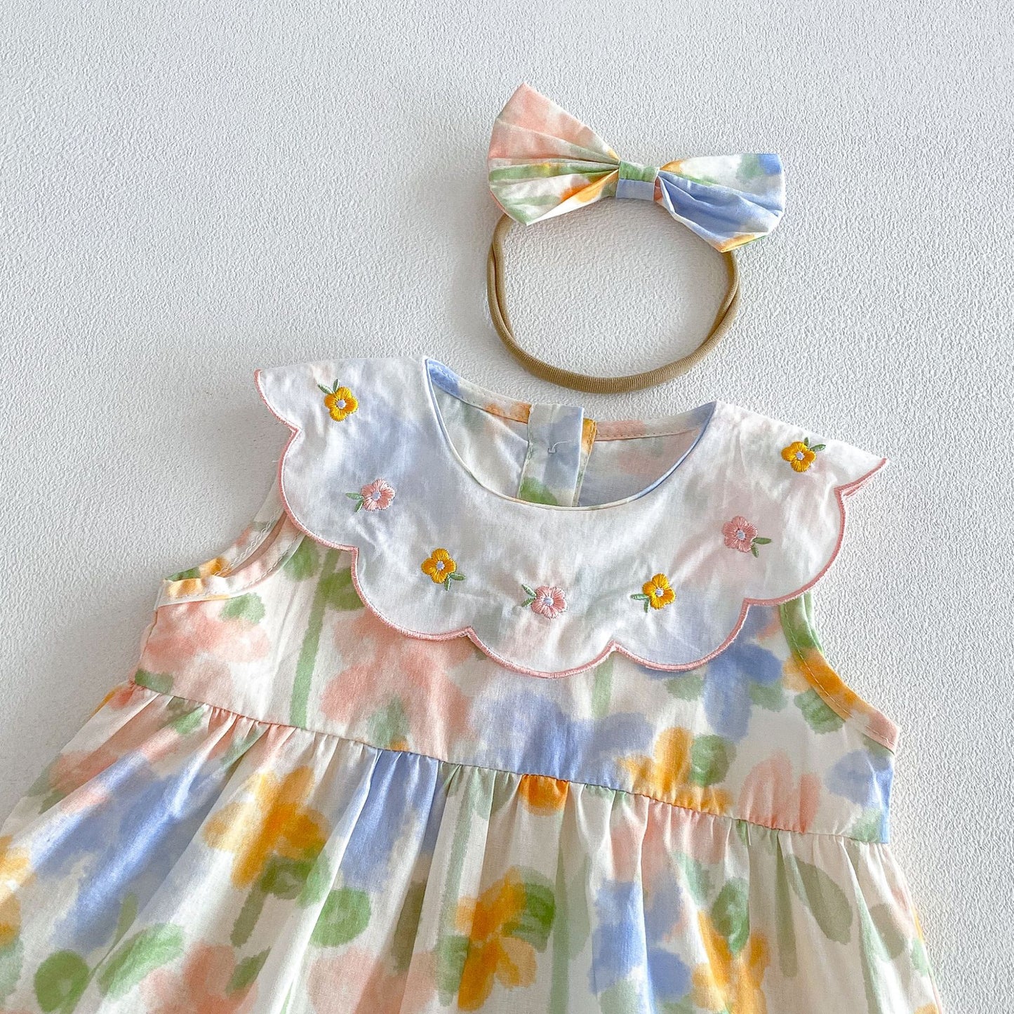 Summer Arrival Baby Girls Sleeveless Crew Neck Floral Pattern Rompers, MyKids-USA®, Baby & Children's One-Pieces, MyKids-USA -  -  -  -  -  -  - .