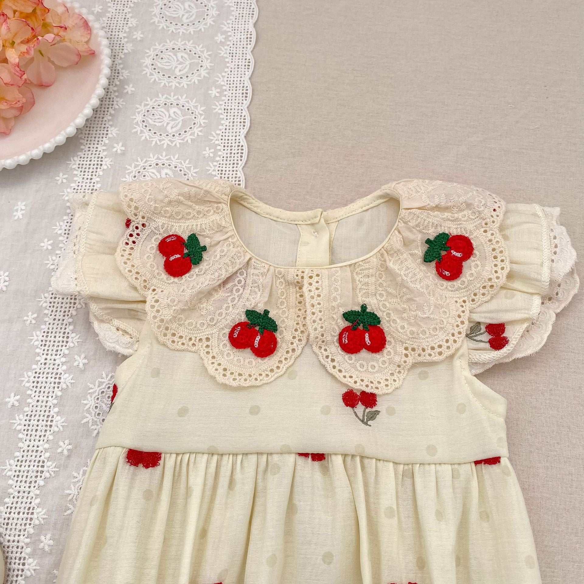 Summer Girls Cute Cherry Pattern Onesies and Dress – Princess Sister Matching Set, MyKids-USA®, Baby & Children's Outfits, MyKids-USA -  -  -  -  -  -  - .