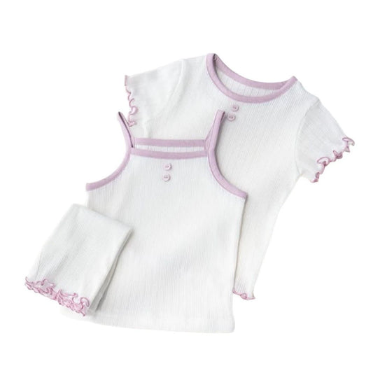 Summer Hot Selling Baby Girls Sleeveless Vest, Short Sleeves T-shirt and Pants Clothing Set, MyKids-USA®, Baby & Toddler Outfits, MyKids-USA -  -  -  -  -  -  - .
