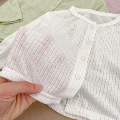 Summer Arrival Baby Girls Simple Long Sleeves Thin Knitted Top, MyKids-USA®, Baby & Toddler Tops, MyKids-USA -  -  -  -  -  -  - 