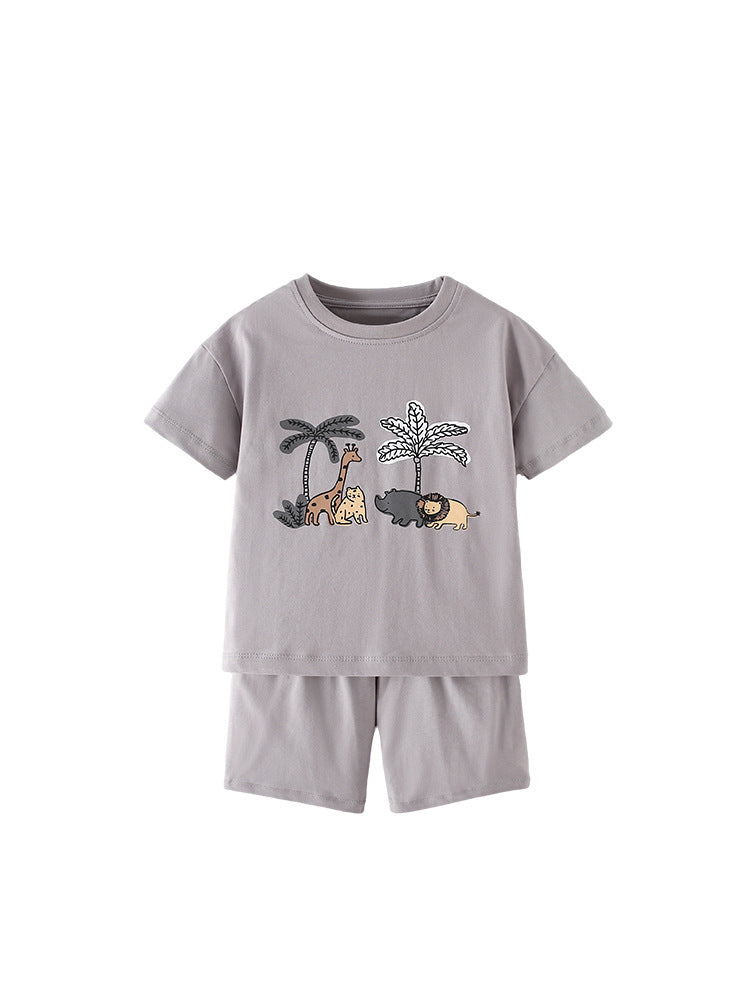 Arrival Summer Baby Kids Boys Short Sleeves Cartoon Pattern T-shirt and Shorts Clothing Set, MyKids-USA®, Baby & Children's Outfits, MyKids-USA -  -  -  -  -  -  - .