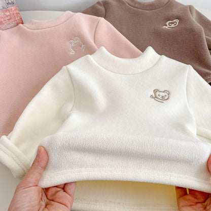 Autumn and Winter Arrival Baby Kids Unisex Long Sleeves Teddy Bear Pattern Warm Top, MyKids-USA®, Baby & Toddler Tops, MyKids-USA -  -  -  -  -  -  - 