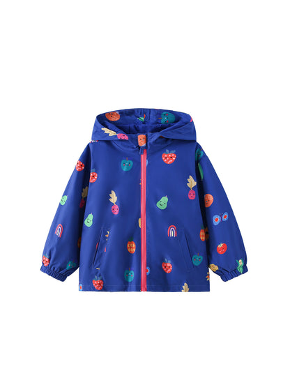 MyKids-USA® Autumn Arrival Girls’ Fruits Cartoon Pattern Coat