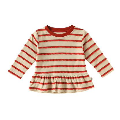 MyKids-USA® Spring and Autumn Baby Kids Girls Long Sleeves Striped Pattern Top and Pants Clothing Set
