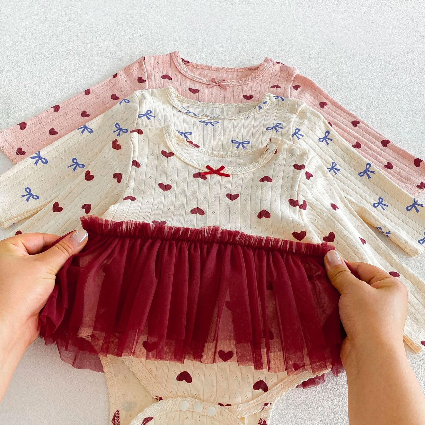MyKids-USA® Autumn Arrival Baby Girls Long Sleeves Cute Color Patchwork Bodysuit