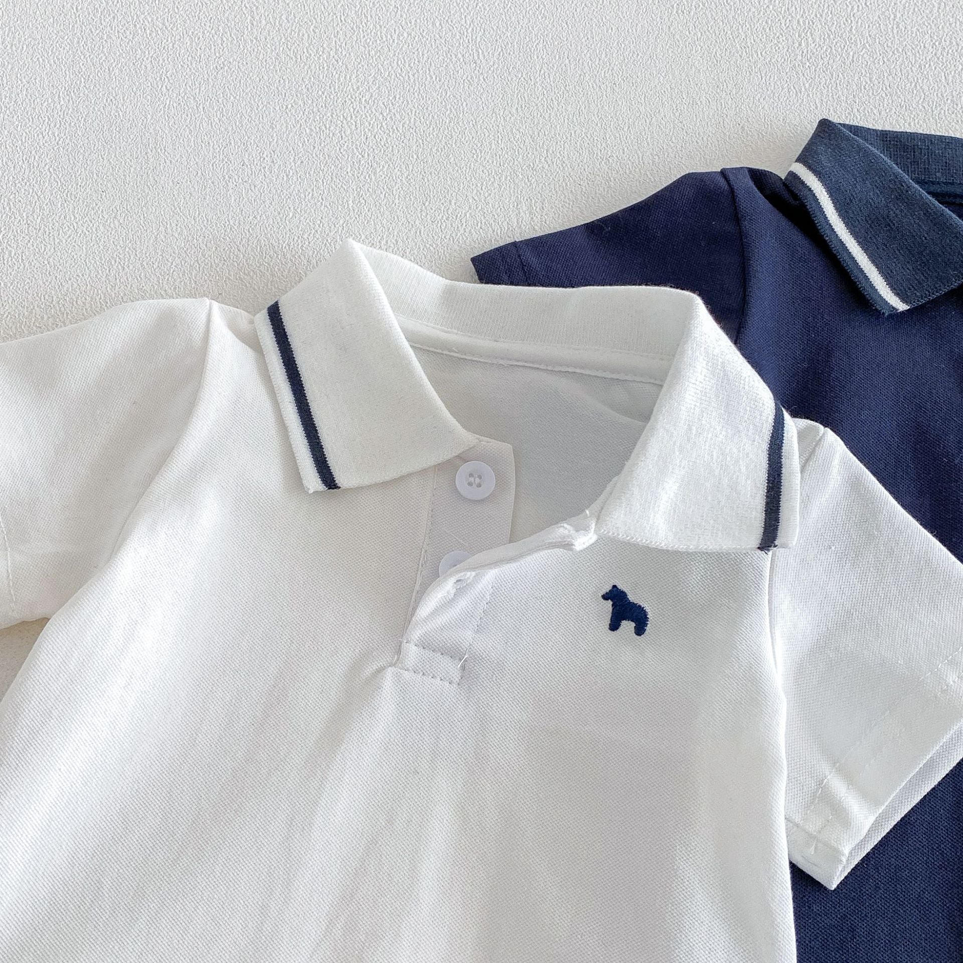 Summer Arrival Baby Boys Short Sleeves Polo Design Bodysuits, MyKids-USA®, Baby & Children's One-Pieces, MyKids-USA -  -  -  -  -  -  - .