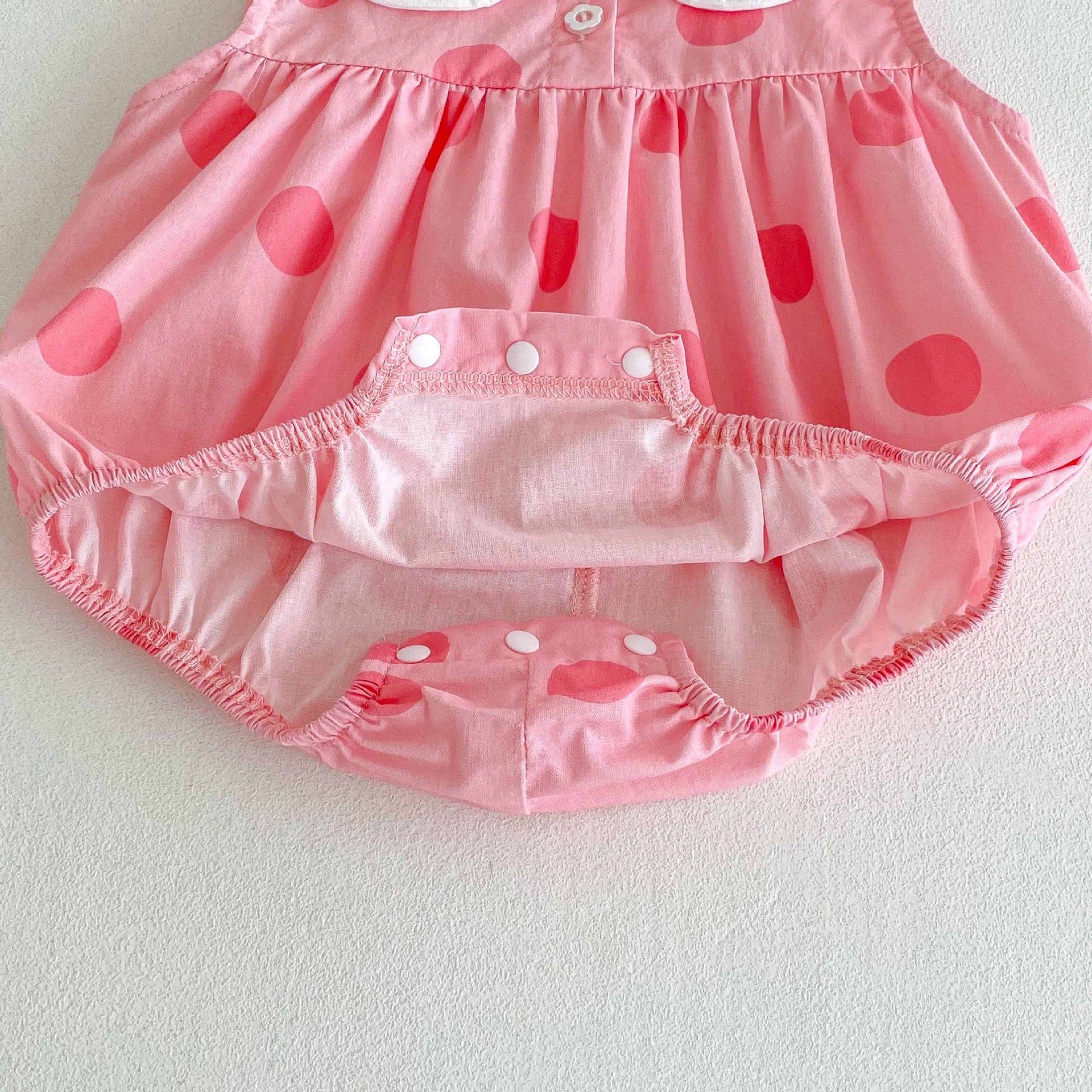 Summer Arrival Baby Girls Cute Cat and Polka Dots Pattern Sleeveless Onesies, MyKids-USA®, Baby One-Pieces, MyKids-USA -  -  -  -  -  -  - 