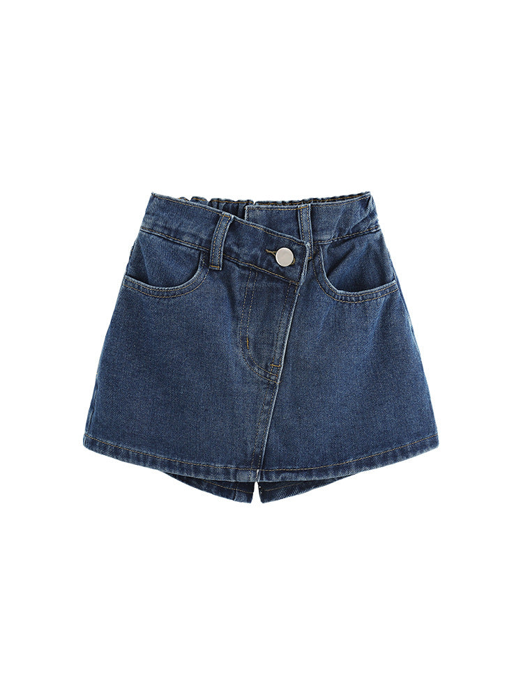 Arrival Summer Girls Plain Denim Shorts