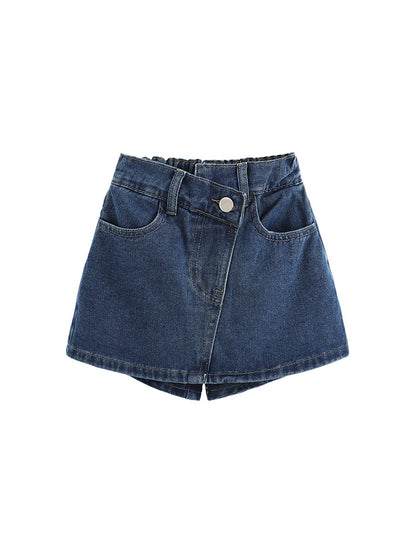 Arrival Summer Girls Plain Denim Shorts