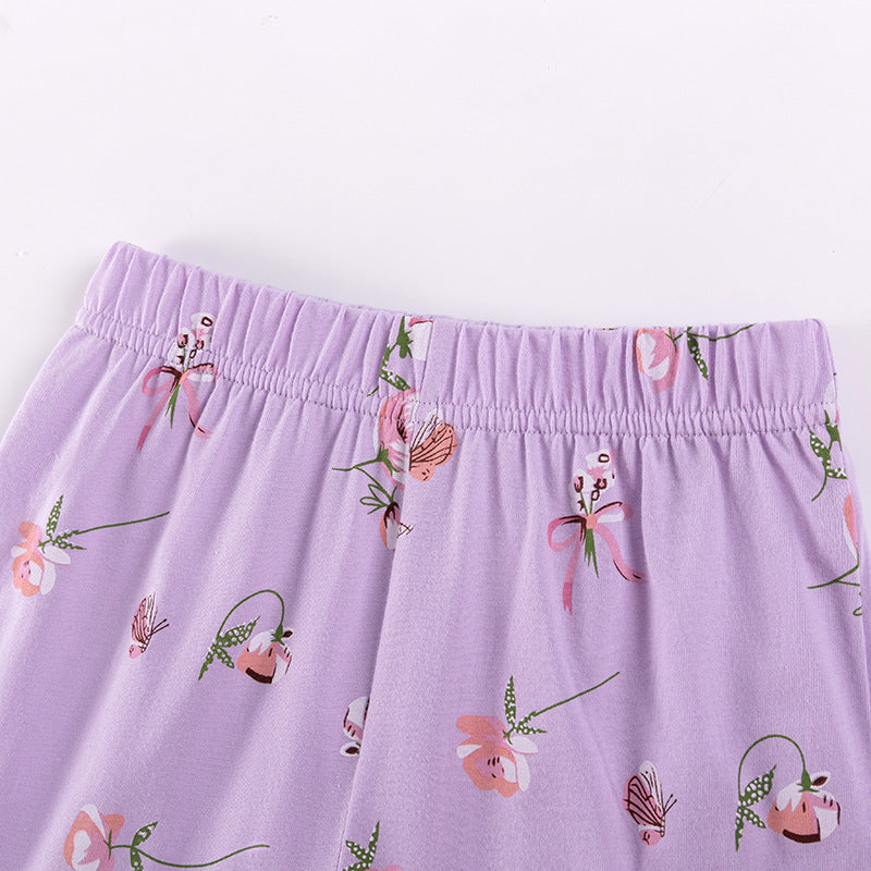 Summer Hot Selling Baby Kids Girls Short Sleeves Cartoon Pattern T-shirt and Floral Pants Clothing Set, MyKids-USA®, Baby & Toddler Outfits, MyKids-USA -  -  -  -  -  -  - .