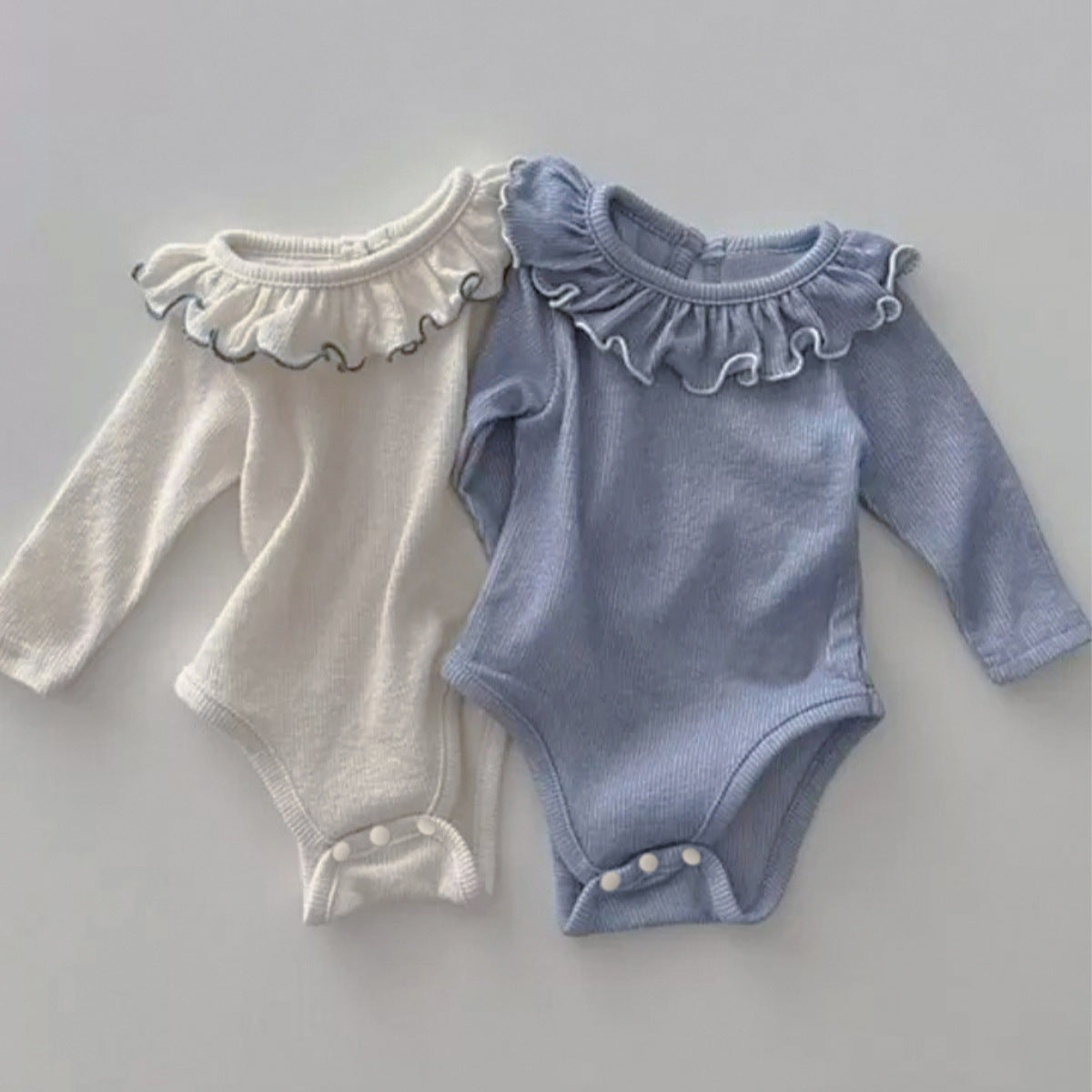 Arrival Autumn and Spring Baby Girls Simple Solid Color Long Sleeves Bodysuit, MyKids-USA®, Bodysuits, MyKids-USA -  -  -  -  -  -  - .