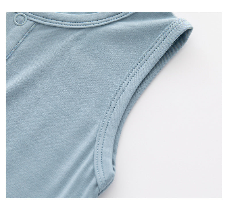 Summer Arrival Sleeveless Solid Color Bodysuit