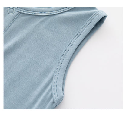 Summer Arrival Sleeveless Solid Color Bodysuit