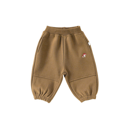 Spring and Autumn Arrival Baby Kids Unisex Mushroom Pattern Casual Pants, MyKids-USA®, Sweatpants, MyKids-USA - Size/Age - 80 (9-12M) - Color - Khaki -  -  - TR2509282310-C