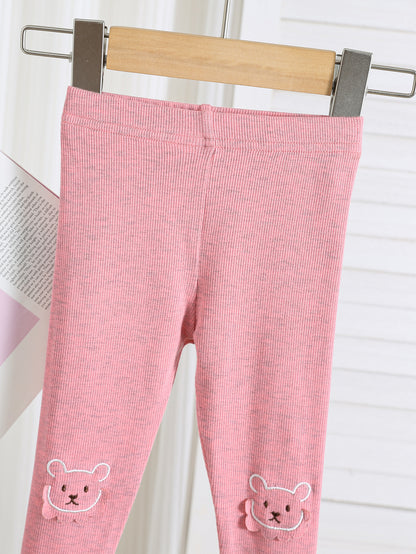 Autumn Arrival Elastic Baby Kids Girls Teddy Bear Pattern Cute Pants, MyKids-USA®, Trousers, MyKids-USA -  -  -  -  -  -  - 