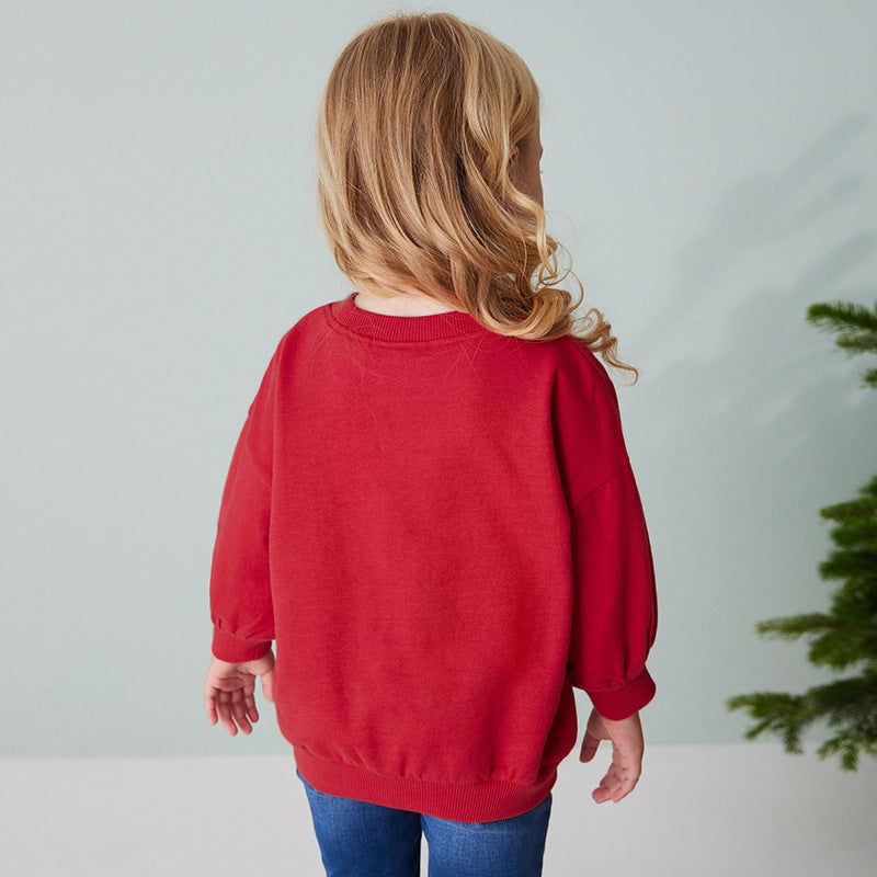 Autumn Arrival Kids Unisex Casual Christmas Cartoon Pattern Long Sleeves Pullover, MyKids-USA®, Sweatshirts, MyKids-USA -  -  -  -  -  -  - 