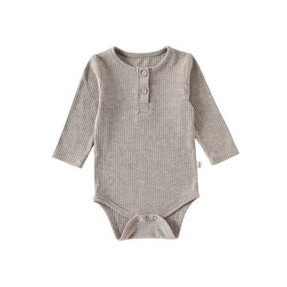 Autumn Arrival Baby Unisex Long Sleeves Casual Plain Crew Neck Onesies and Pants Clothing Sets, MyKids-USA®, Baby & Toddler Outfits, MyKids-USA - Size/Age - 66 (3-6M) - Color - Grey -  -  - TR2509022121-C